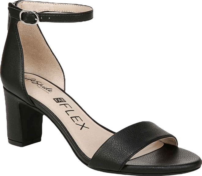 Women's Florence Two Piece Block Heel Ankle Strap Sandals