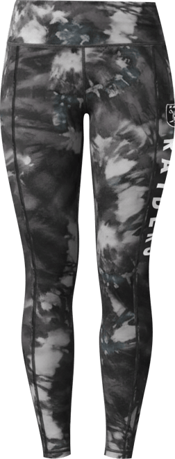 Women's  Black Las Vegas Raiders Aubrey Tie-Dye Leggings