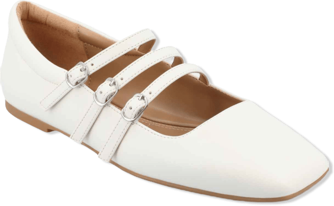 Women's Darlin Multi Strap Mary Jane Square Toe Flats