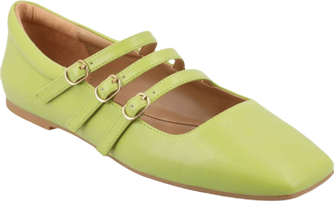 Women's Darlin Multi Strap Mary Jane Square Toe Flats