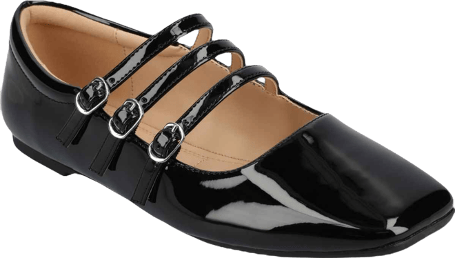 Journee Collection Women's Darlin Multi Strap Mary Jane Square Toe