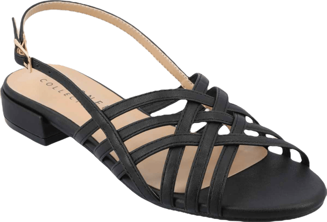 Women's Cassandra Woven Slingback Flat Sandals