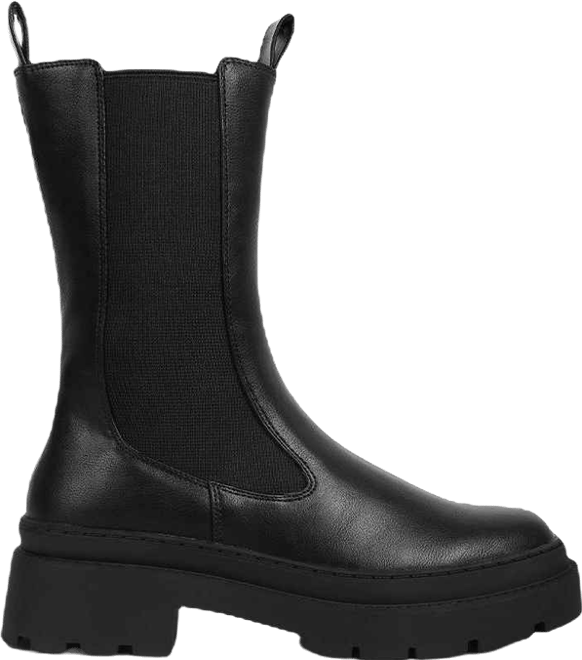 Womens jolt elasticated gussets lug sole boots