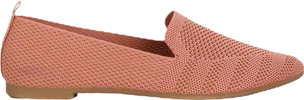 Akili Knit Textile Solid Flats Women