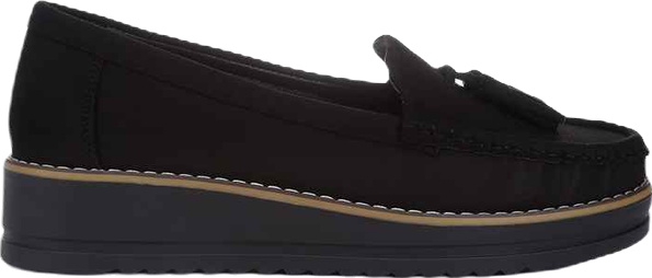 Daiki Platform Lug Sole Tassel Loafers Women