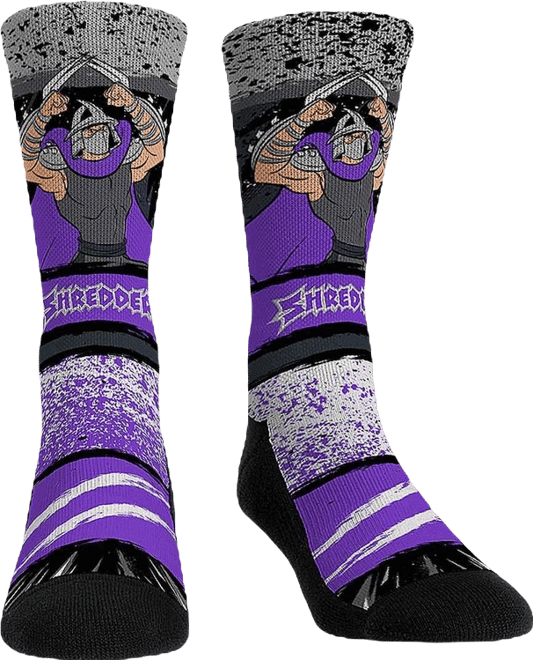 Men's and Women's  Socks Teenage Mutant Ninja Turtles Shredder Showtime Crew Socks
