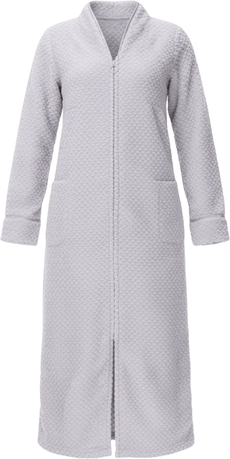 Women's Front Zipper Plush Robe