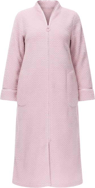 Women's Front Zipper Plush Robe