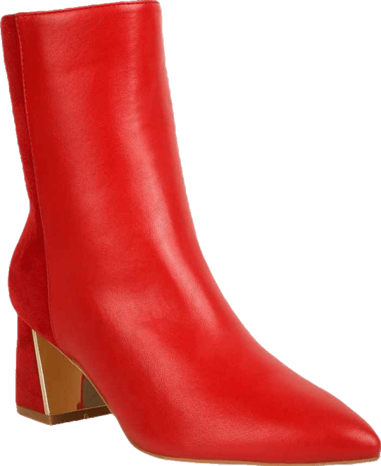 Desire Suede Back Panel High Ankle Boots Women