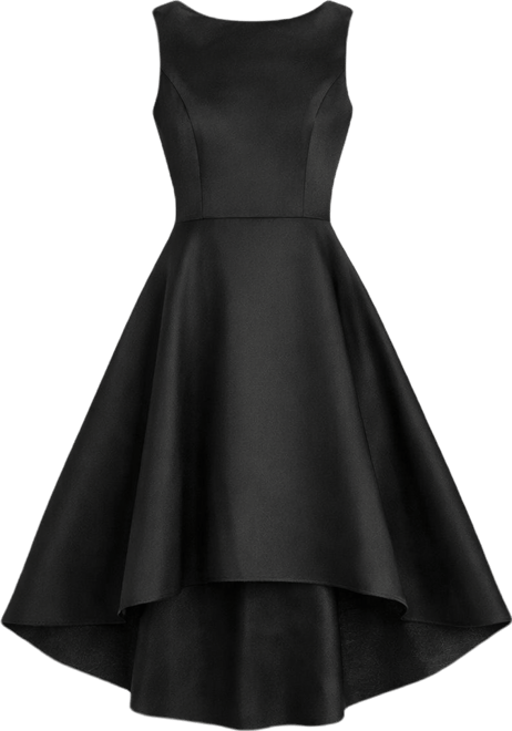Bateau Neck Satin High Low Cocktail Dress - Macy's