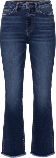 Women's Super High Rise Step Hem Ankle Flare Jeans