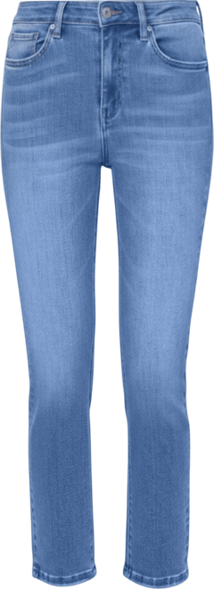 Women's High Rise Cropped Slim Straight Jeans