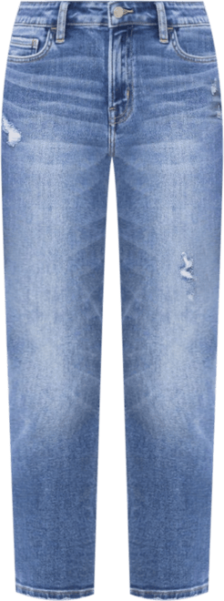 Women's Mid Rise Cropped Straight Jeans