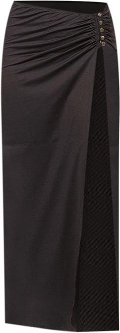 Women's Side Slit Long Skirt Cover-up