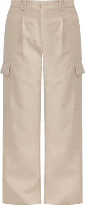 Women's Button Front Cargo Pocket Pant