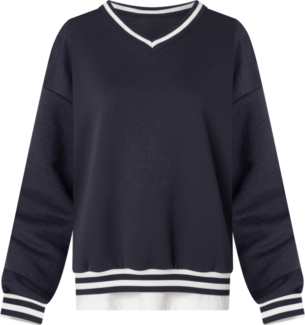 Women's Caryn oversized v neck sweatshirt