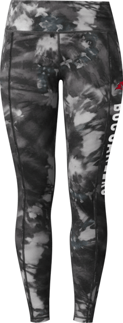 Women's  Black Tampa Bay Buccaneers Aubrey Tie-Dye Leggings