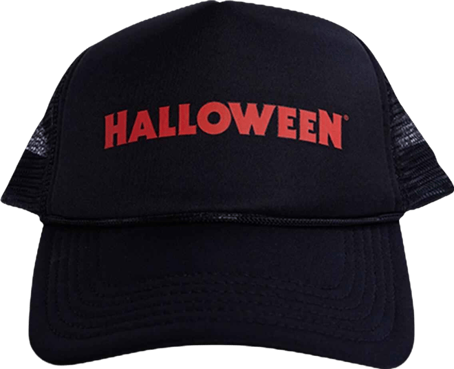 Men's and Women's  Black Halloween Logo Trucker Hat