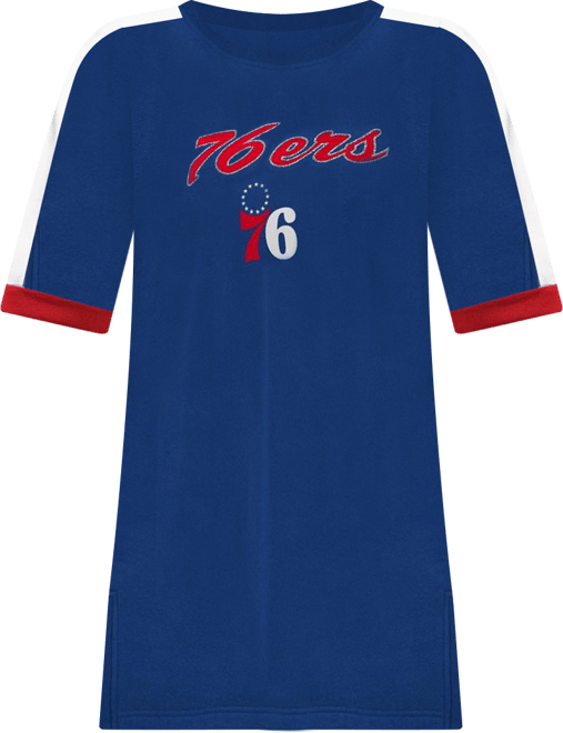 Women's  Royal Philadelphia 76ers Flag Sneaker Dress