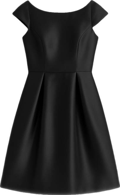 Boat-Neck A-Line Dress