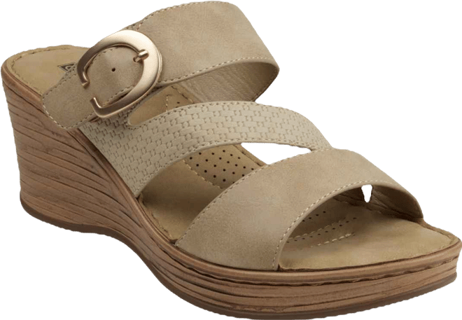 Women's Odalis Buckle Comfort Wedge Sandals