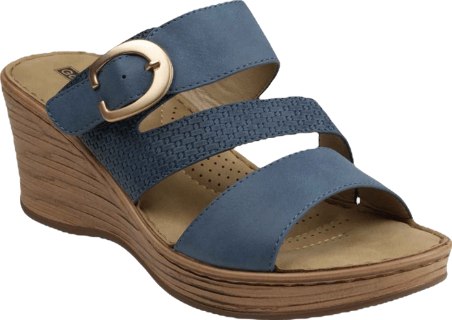 Women's Odalis Buckle Comfort Wedge Sandals