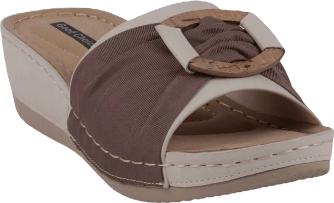 Women's Ellen Comfort Slip On Wedge Sandals