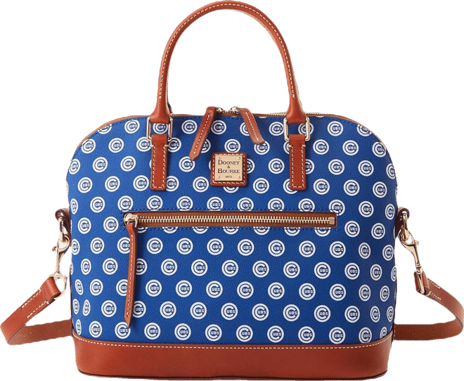 Women's  Chicago Cubs Signature Domed Zip Satchel Purse