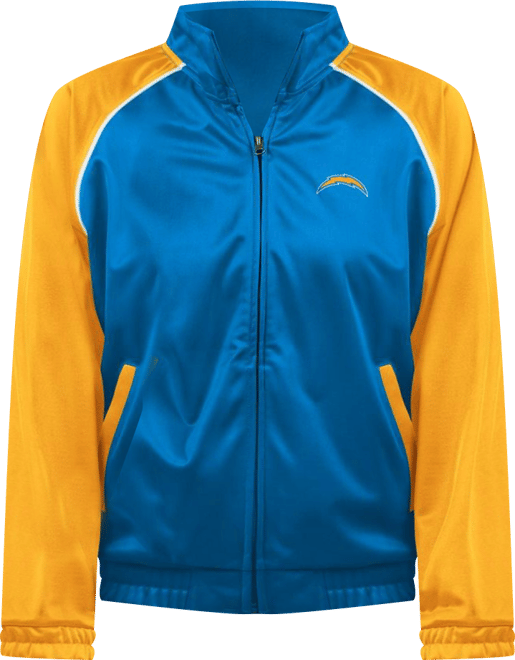 Women's  Powder Blue Los Angeles Chargers Showup Fashion Dolman Full-Zip Track Jacket