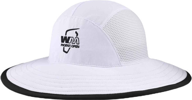 Men's and Women's  White Wm Phoenix Open Play Sun Bucket Hat