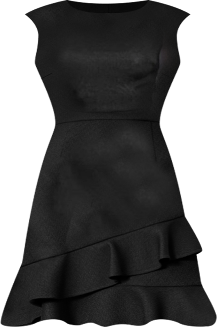 Women's Ruffled Cocktail Dress