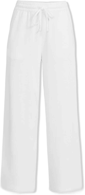 Women's Sport Knit Elastic Waist Wide Leg Crop Pants