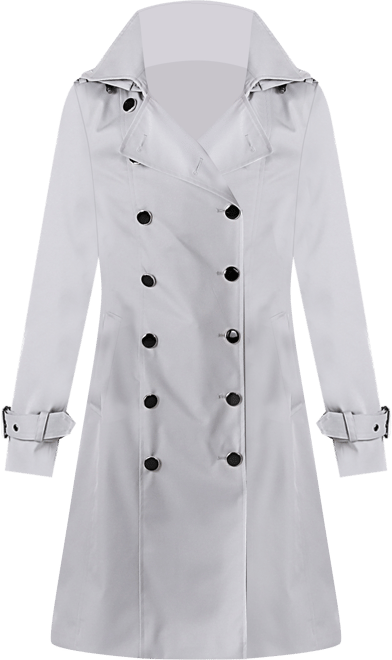Women's Emma Water Resistant Hooded Trench Coat
