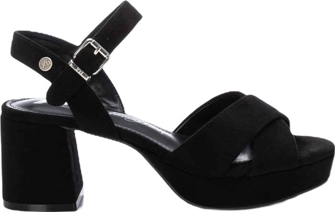 Women's Suede Heeled Platform Sandals By 