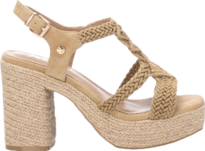 Women's Heeled Jute Platform Sandals By 