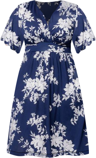 Women's Plus Size Gia A-Line Midi Dress with Pockets