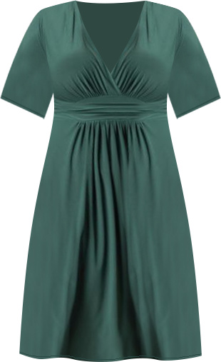 Women's Plus Size Gia A-Line Midi Dress with Pockets