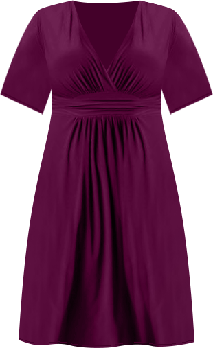 Women's Plus Size Gia A-Line Midi Dress with Pockets
