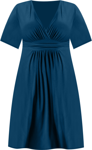 Women's Plus Size Gia A-Line Midi Dress with Pockets