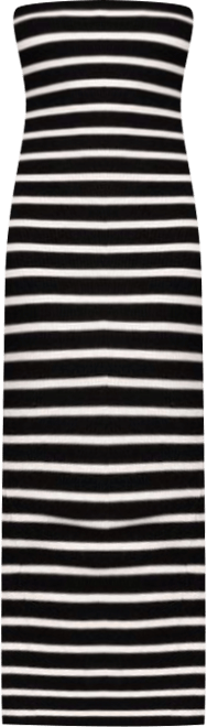 Women's Knit Back Slitted Maxi Dress