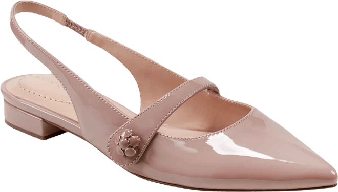 Women's Aubriana Pointed Toe Slingback Mary Jane Flats