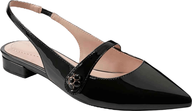 Women's Aubriana Pointed Toe Slingback Mary Jane Flats