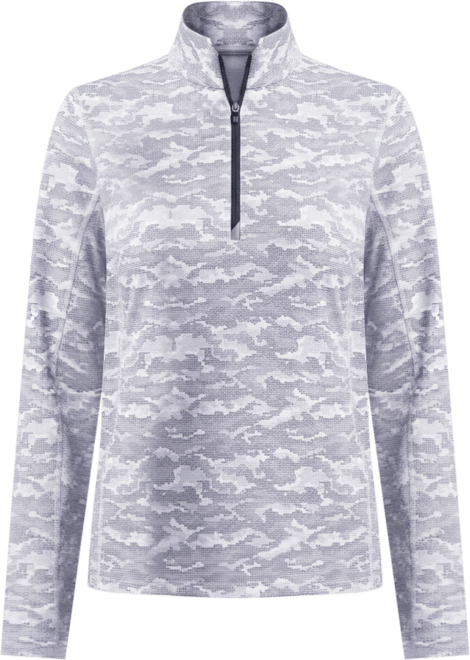 Women's Traverse Stretch Eco Camo Print Quarter Zip Pullover