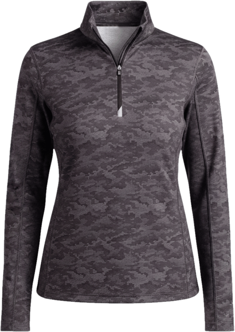 Women's Traverse Stretch Eco Camo Print Quarter Zip Pullover
