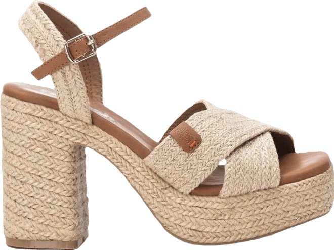 Women's Heeled Jute Platform Sandals By 