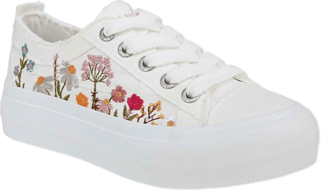 Women's Sadie-Sun Embroidered Lace Up Platform Sneakers