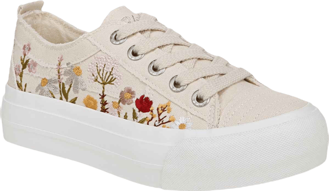 Women's Sadie-Sun Embroidered Lace Up Platform Sneakers