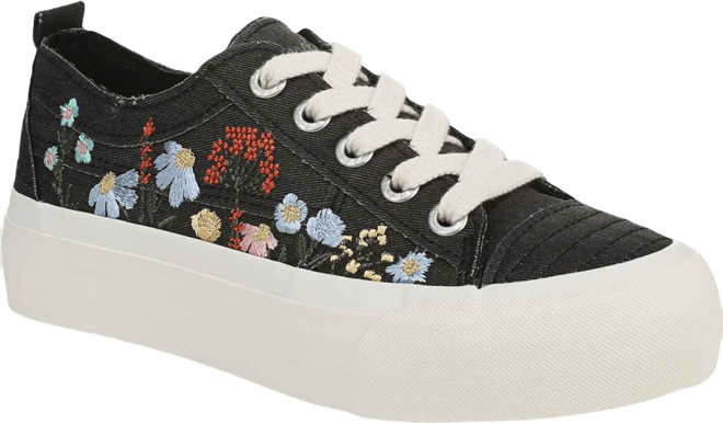Women's Sadie-Sun Embroidered Lace Up Platform Sneakers