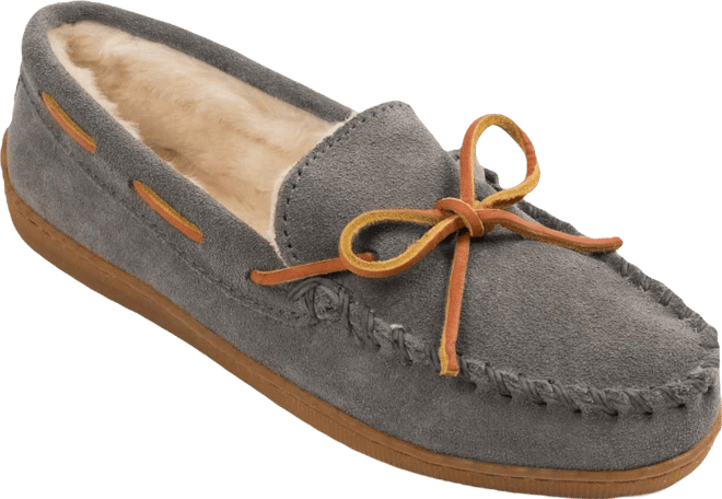 Women's Suede Pile Lined Hardsole Slippers