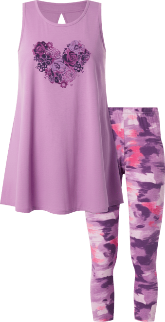 Women's Scoopneck Tank & Capri Legging Pj Set